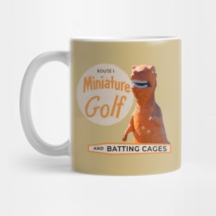 Route 1 Mini Golf - Orange Dinosaur Mug